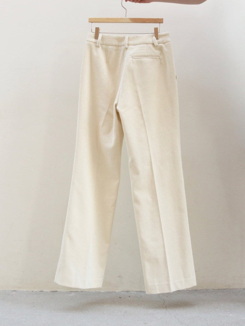 CORDUROY SEMI WIDE PANTS
