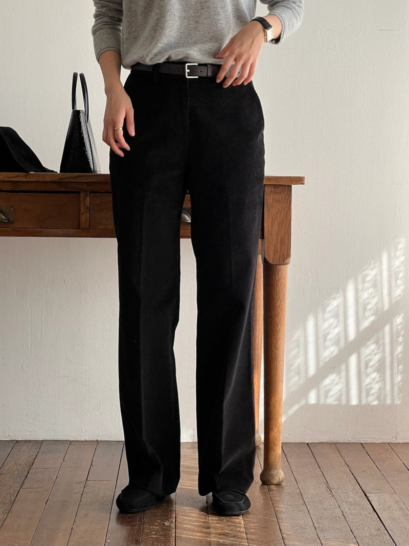 CORDUROY SEMI WIDE PANTS