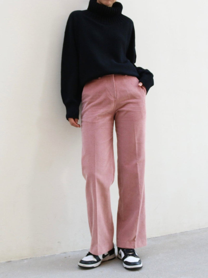 CORDUROY SEMI WIDE PANTS