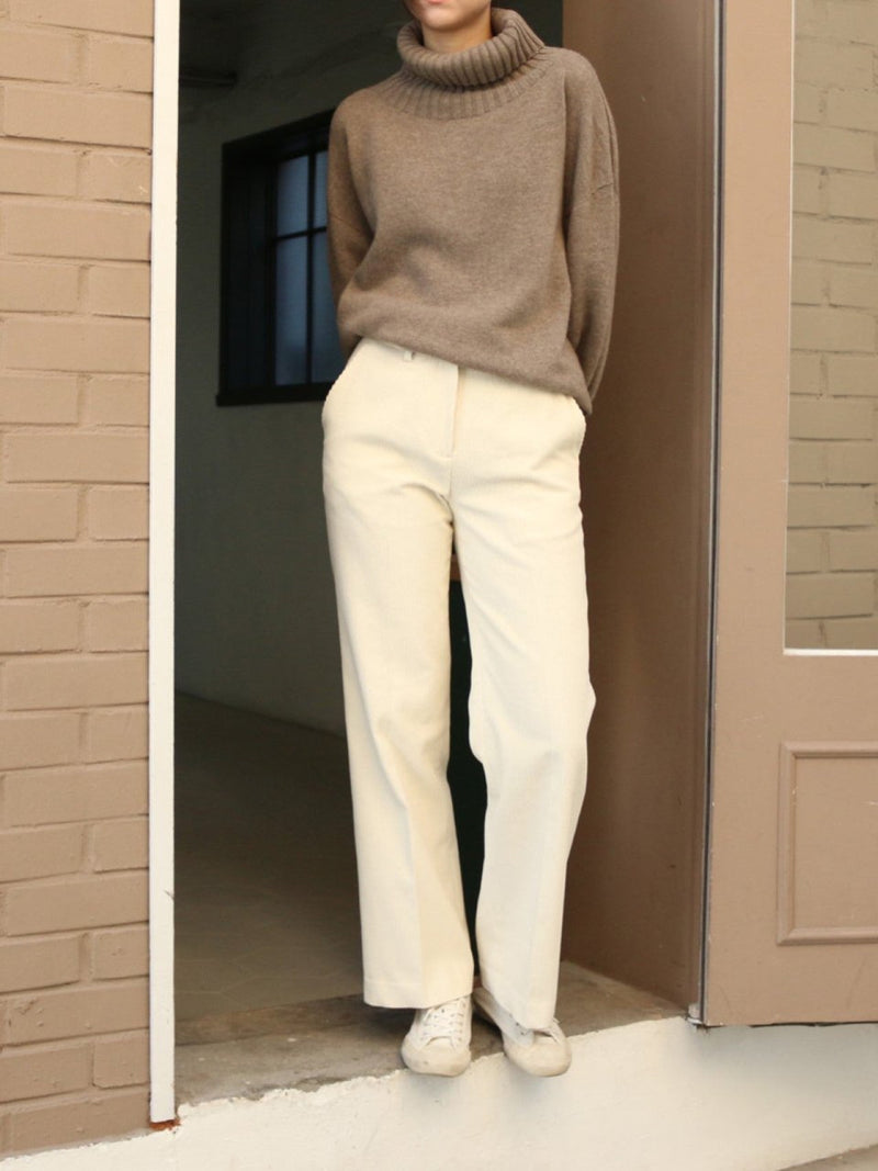 CORDUROY SEMI WIDE PANTS