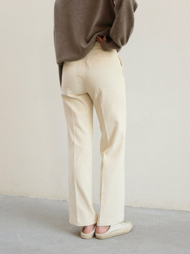 CORDUROY SEMI WIDE PANTS