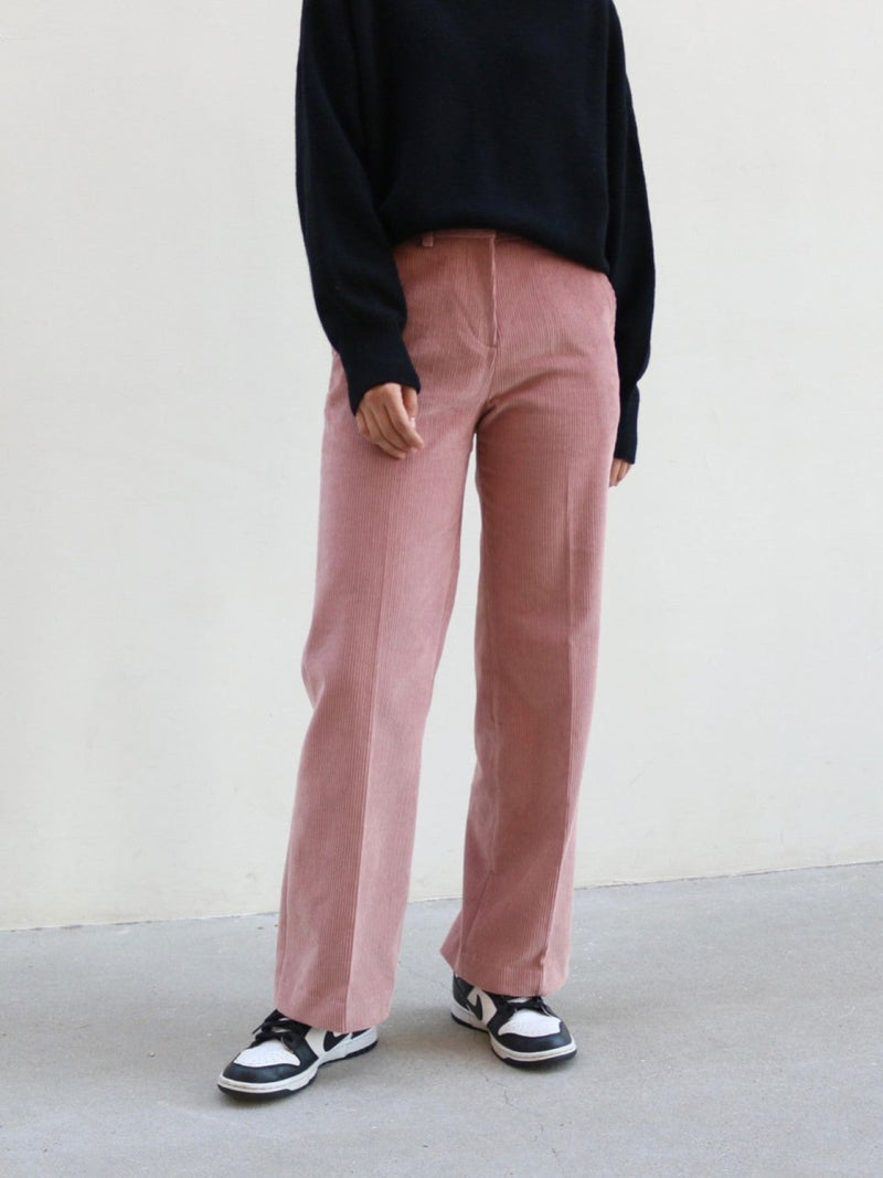 CORDUROY SEMI WIDE PANTS
