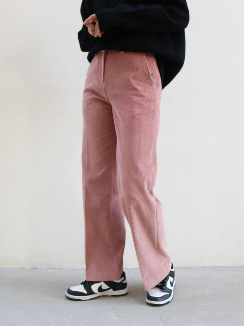 CORDUROY SEMI WIDE PANTS