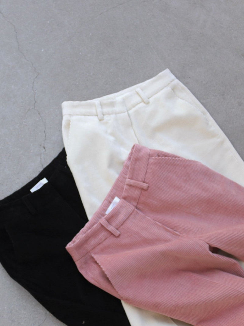 CORDUROY SEMI WIDE PANTS