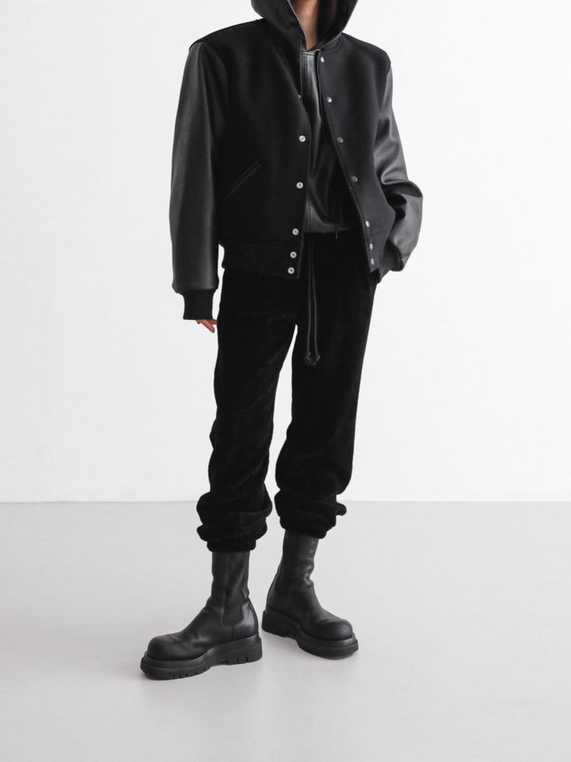 CORDUROY VELOUR JOGGER TROUSERS