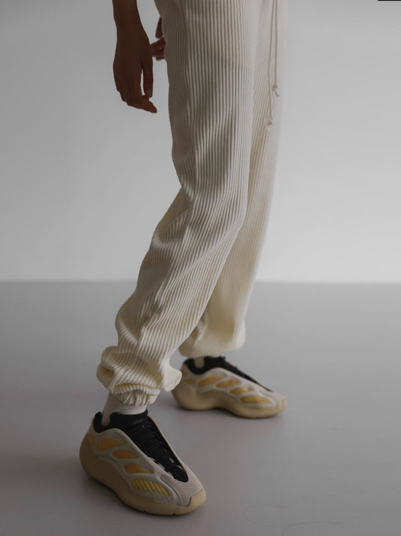 CORDUROY VELOUR JOGGER TROUSERS
