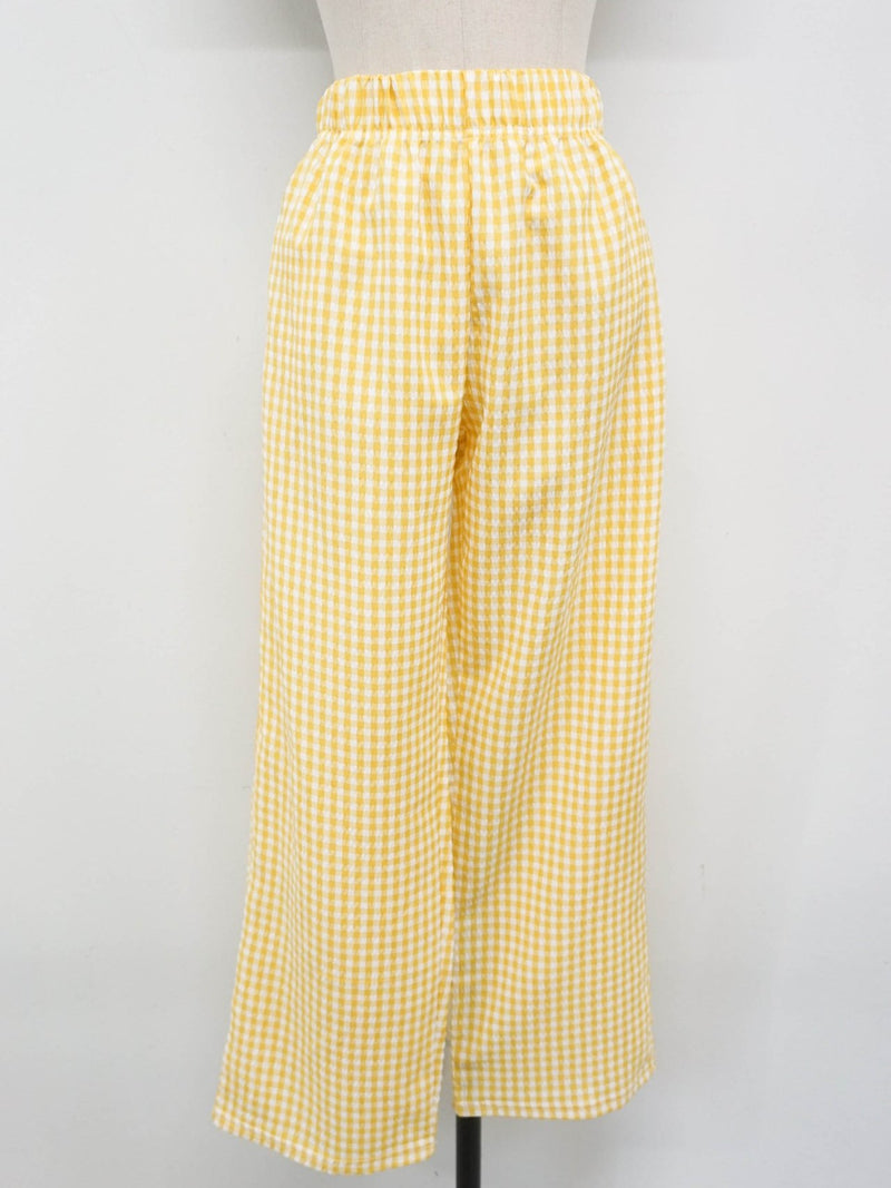 COTTON MEGAN GINGHAM TROUSERS
