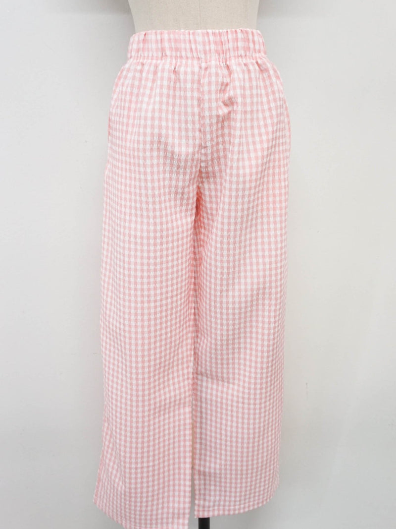 COTTON MEGAN GINGHAM TROUSERS