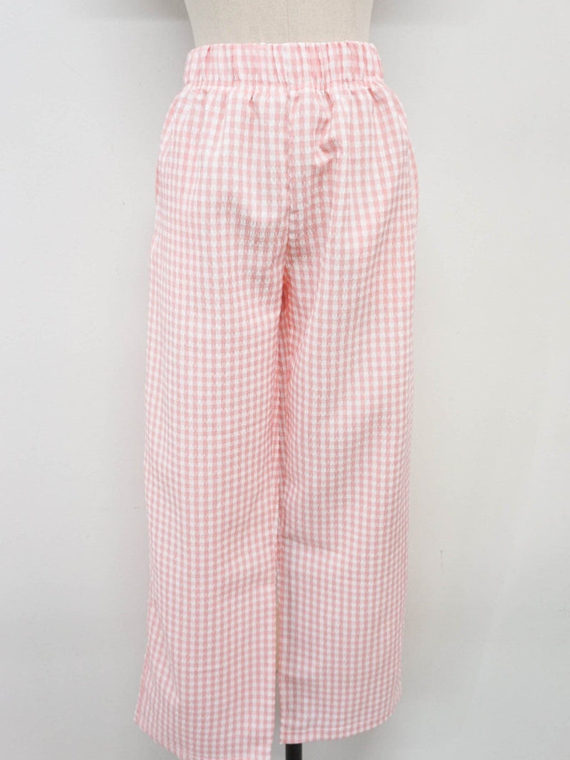 COTTON MEGAN GINGHAM TROUSERS