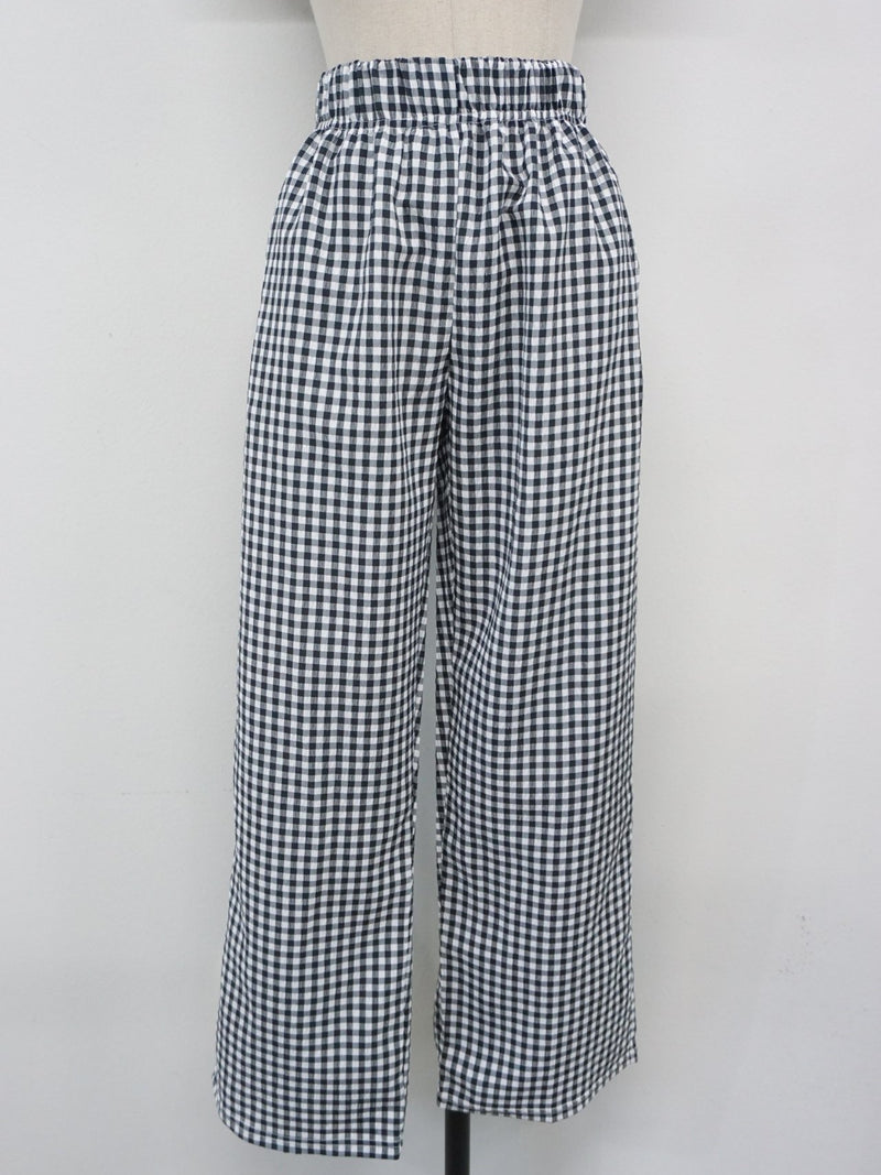 COTTON MEGAN GINGHAM TROUSERS