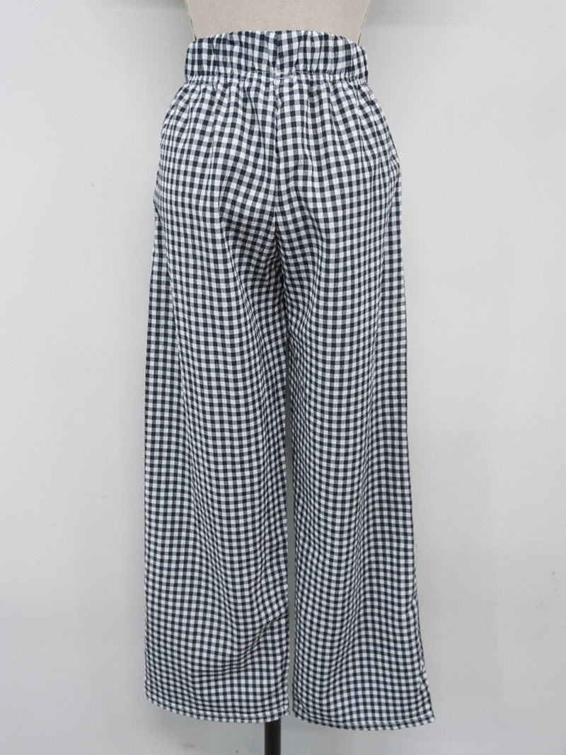 COTTON MEGAN GINGHAM TROUSERS