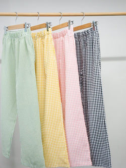 COTTON MEGAN GINGHAM TROUSERS
