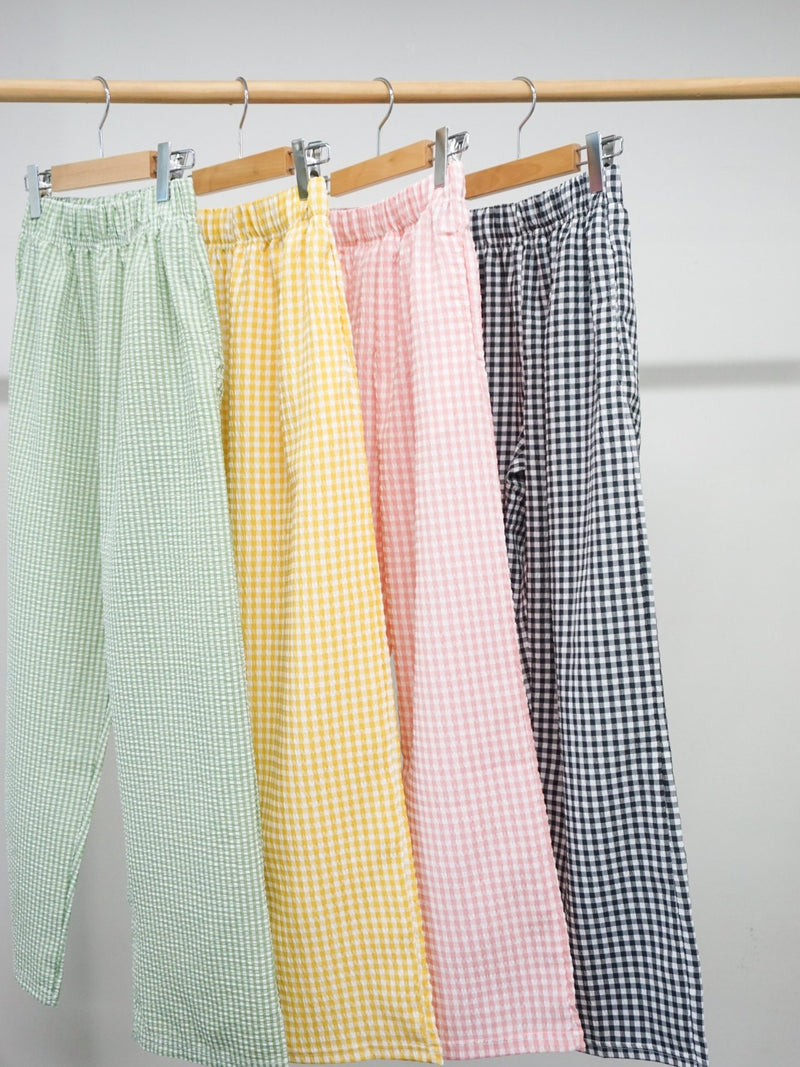 COTTON MEGAN GINGHAM TROUSERS