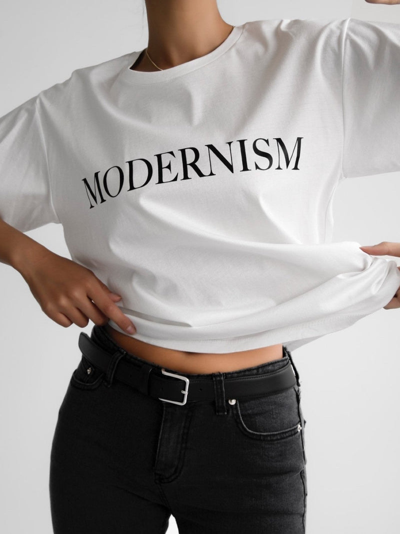 COTTON PRINTED MODERNISM T-SHIRT