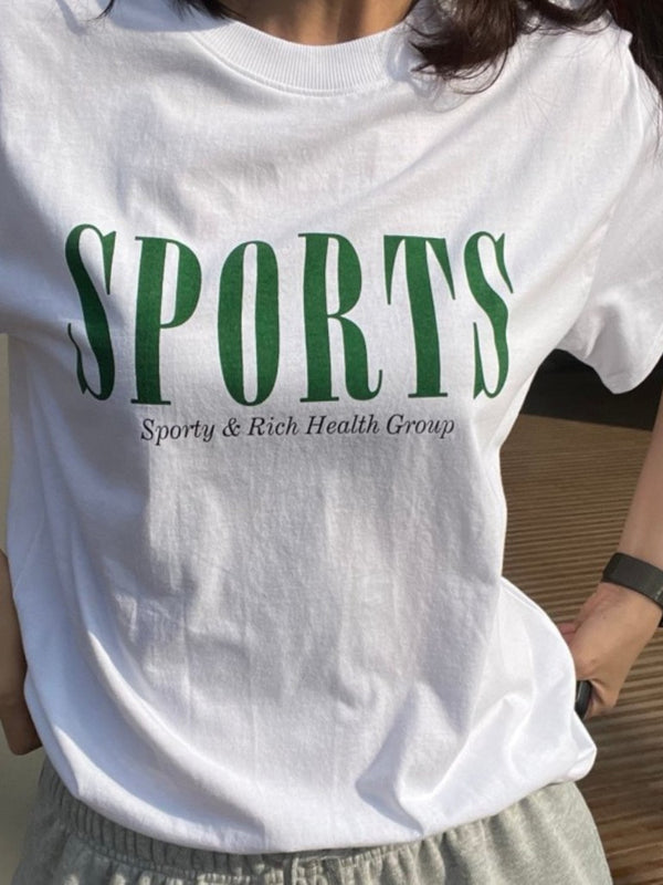 COTTON PRINTED SPORTS T-SHIRT