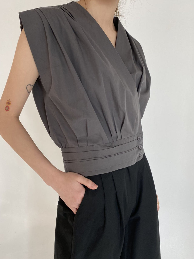 COTTON ROMAN BLOUSE