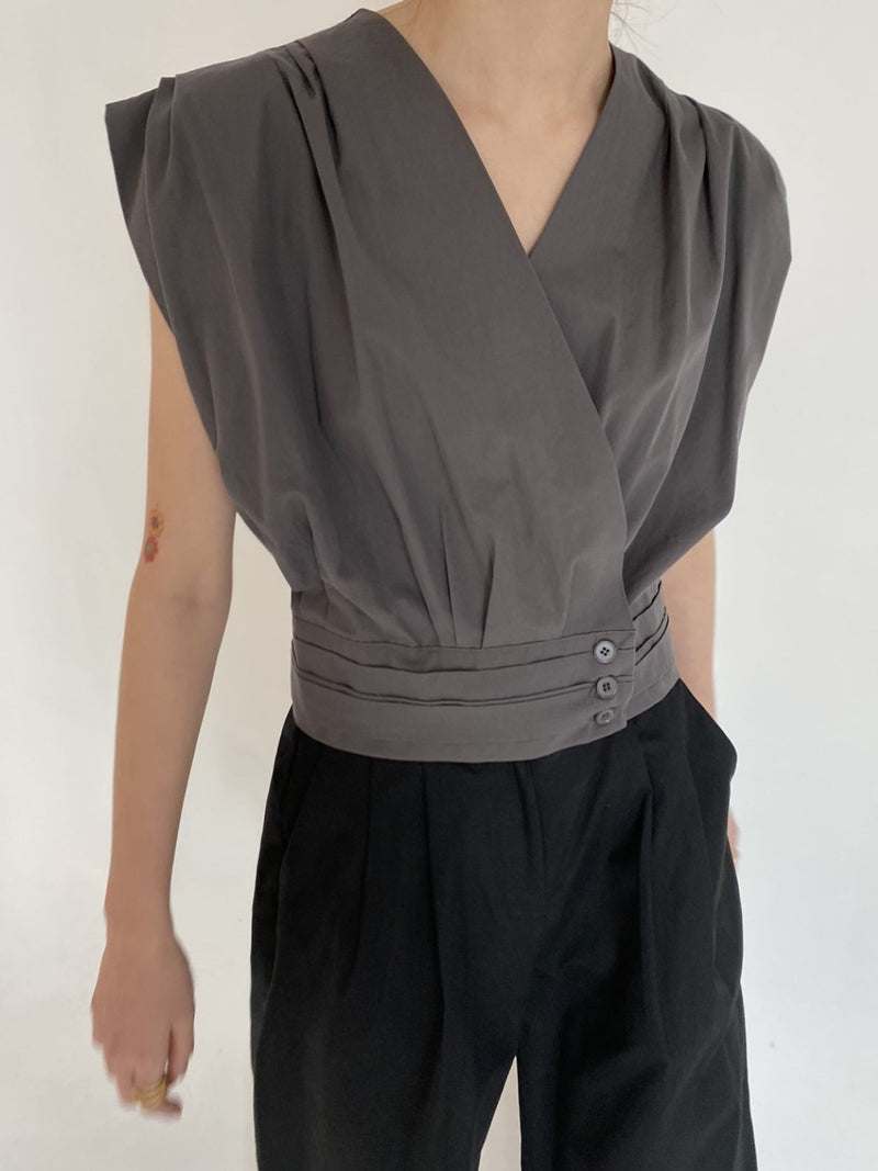 COTTON ROMAN BLOUSE