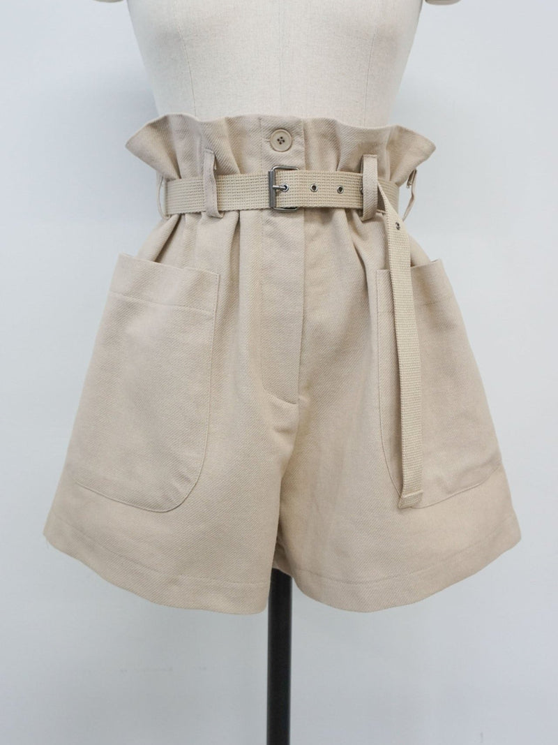 COTTON SHORTS WITH BELT