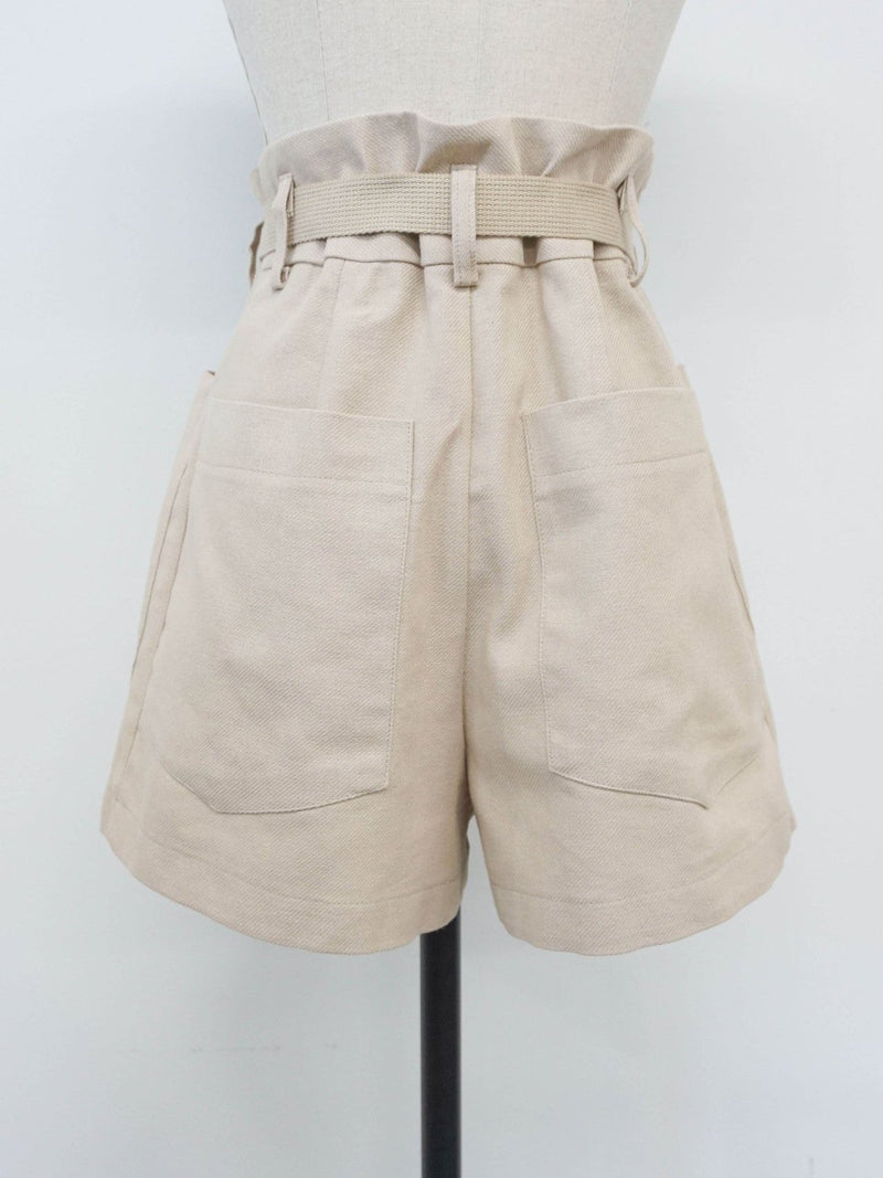 COTTON SHORTS WITH BELT