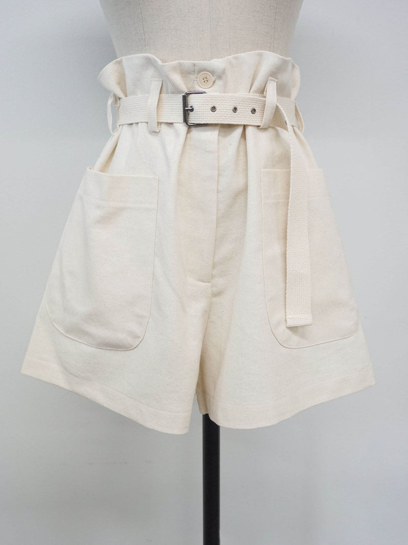 COTTON SHORTS WITH BELT