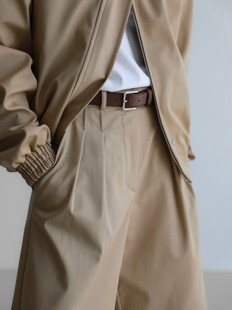 COTTON TWILL BERMUDA SHORTS