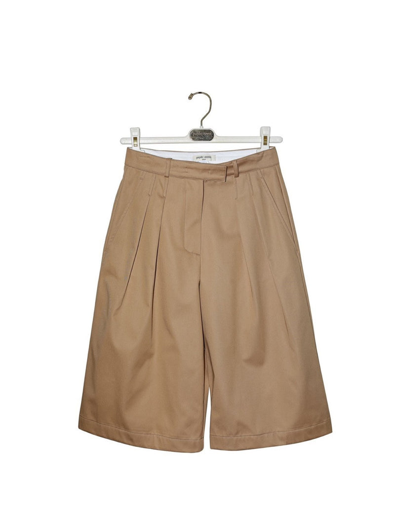 COTTON TWILL BERMUDA SHORTS