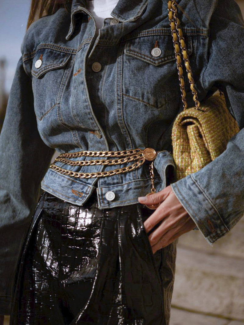 CROPPED DENIM JACKET