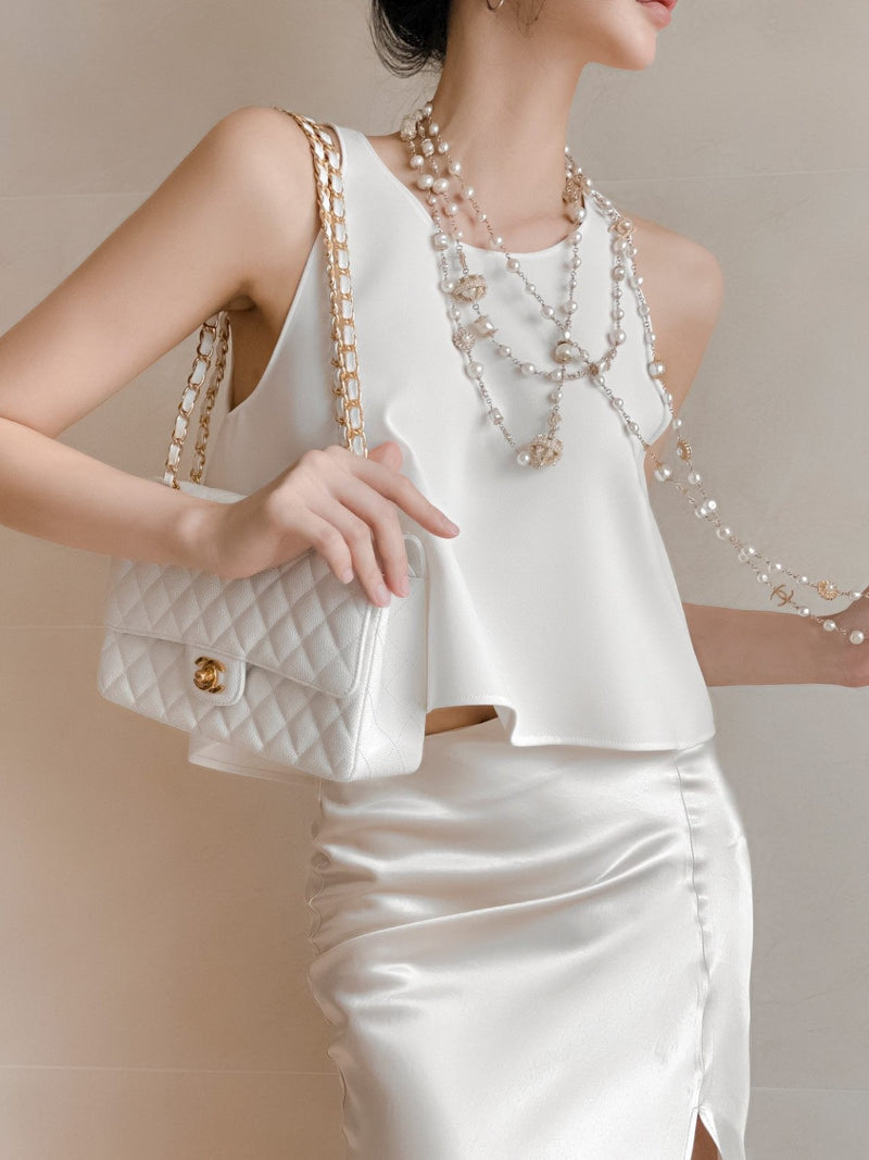 CROPPED SLEEVELESS TOP