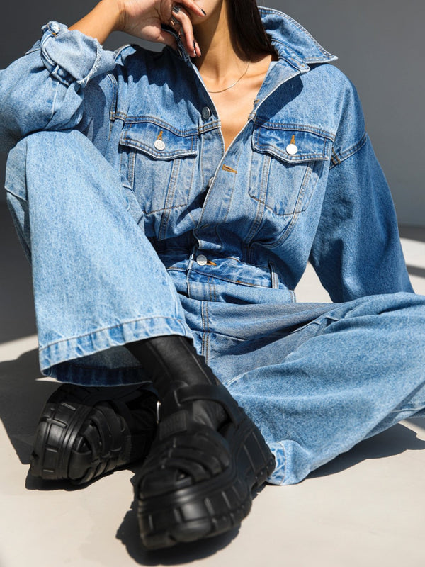 DENIM JUMPSUIT