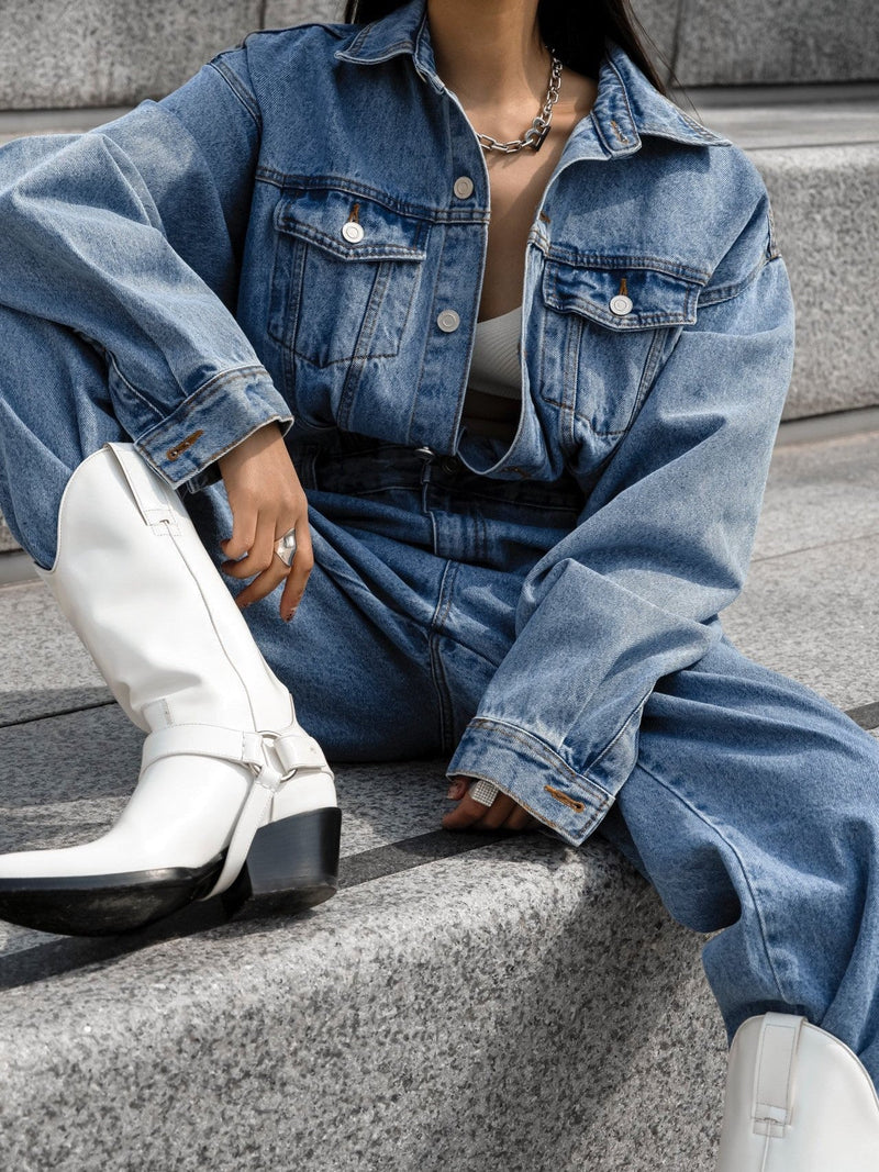 DENIM JUMPSUIT