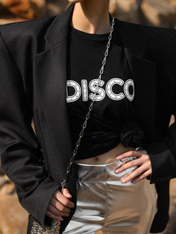 DISCO STUDDED PRINT T-SHIRT