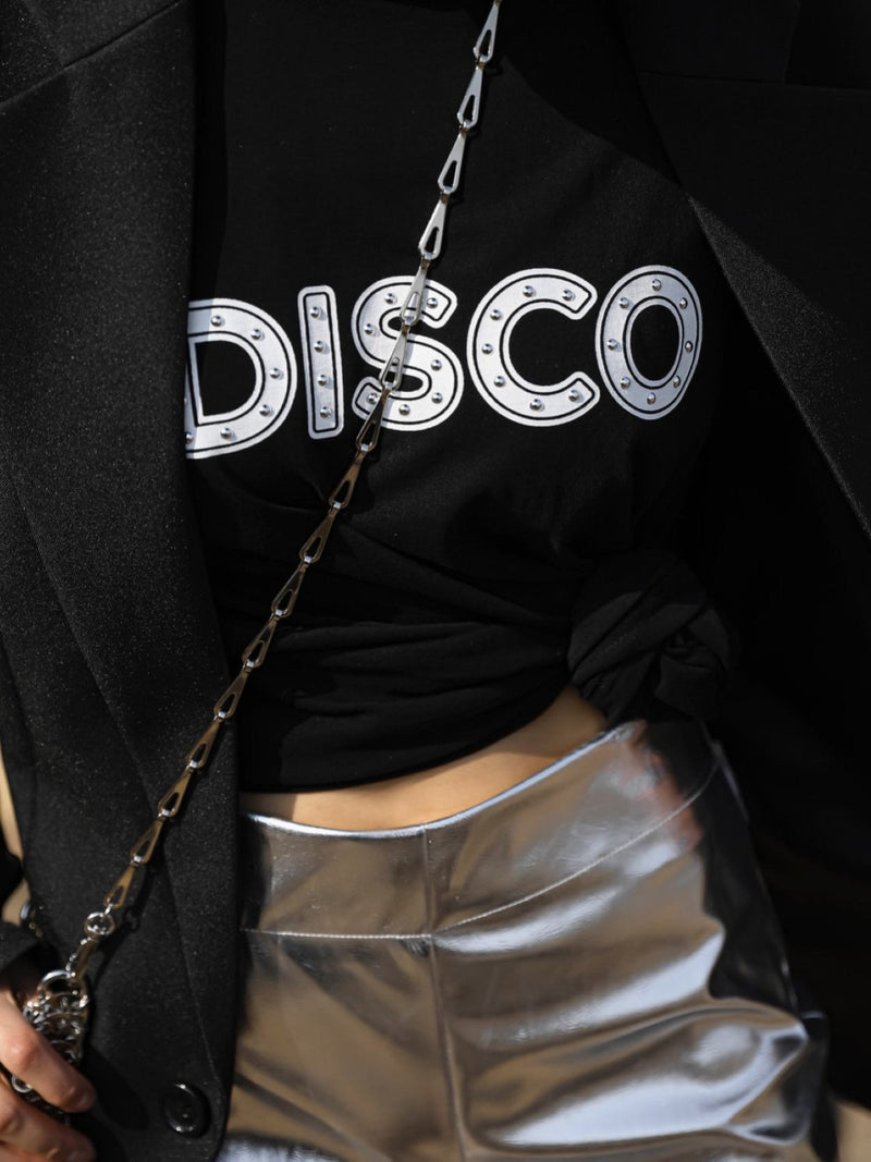 DISCO STUDDED PRINT T-SHIRT