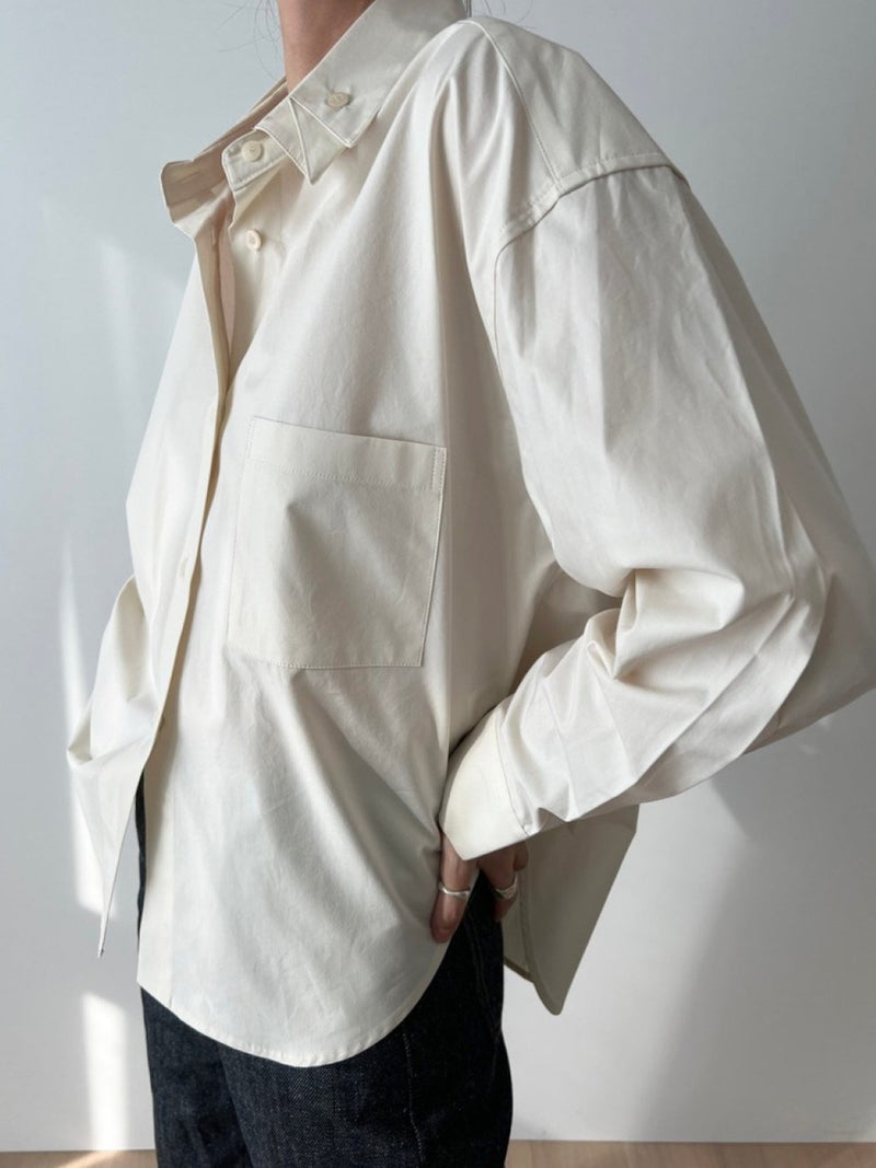 DOUBLE COLLAR COTTON SHIRT