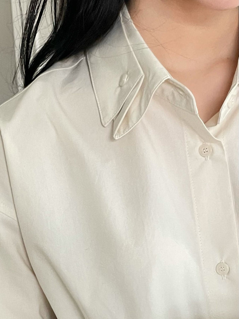 DOUBLE COLLAR COTTON SHIRT