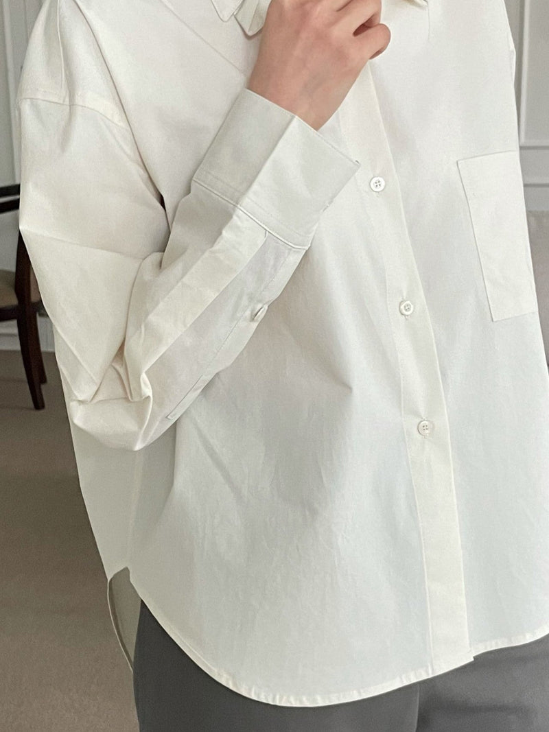 DOUBLE COLLAR COTTON SHIRT