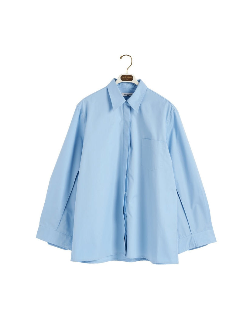 DOUBLE CUFF DETAIL OVERSIZED COTTON SHIRT