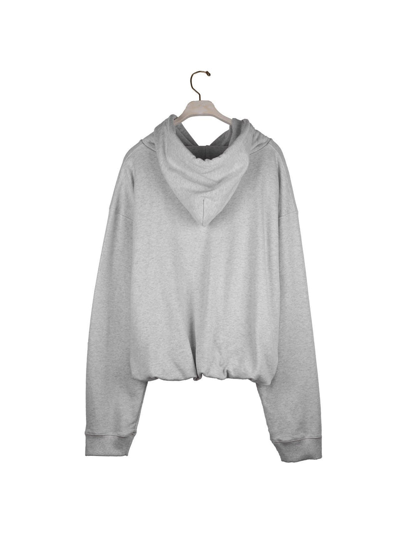 DOUBLE FLEECE BUBBLE HOODIE