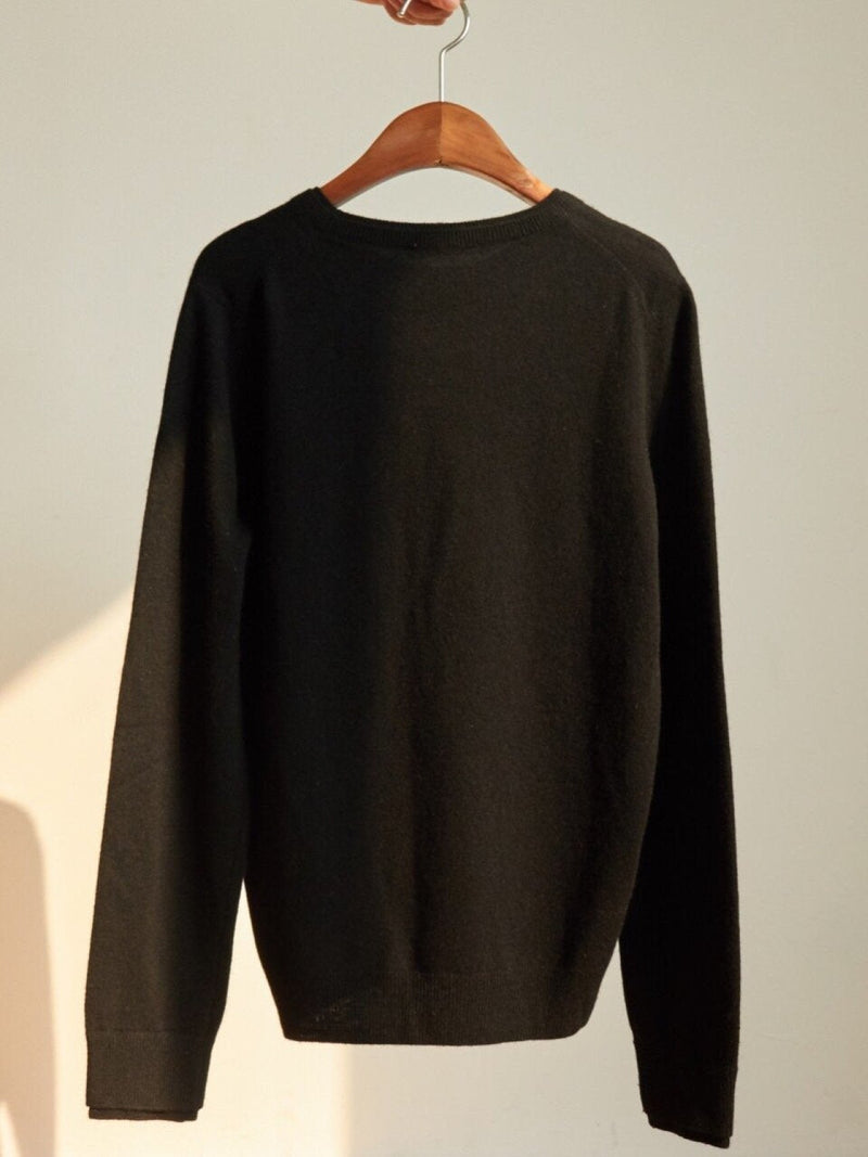 DOUBLE LIPPED ROUND NECK KNIT