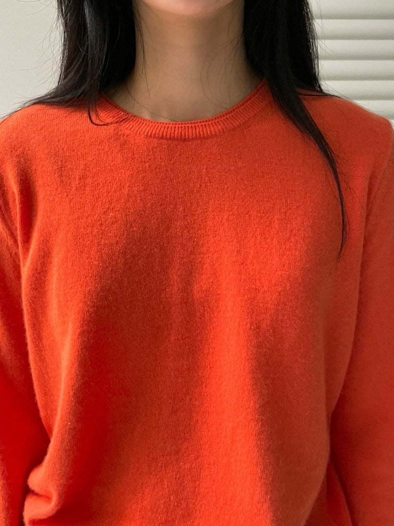 DOUBLE LIPPED ROUND NECK KNIT