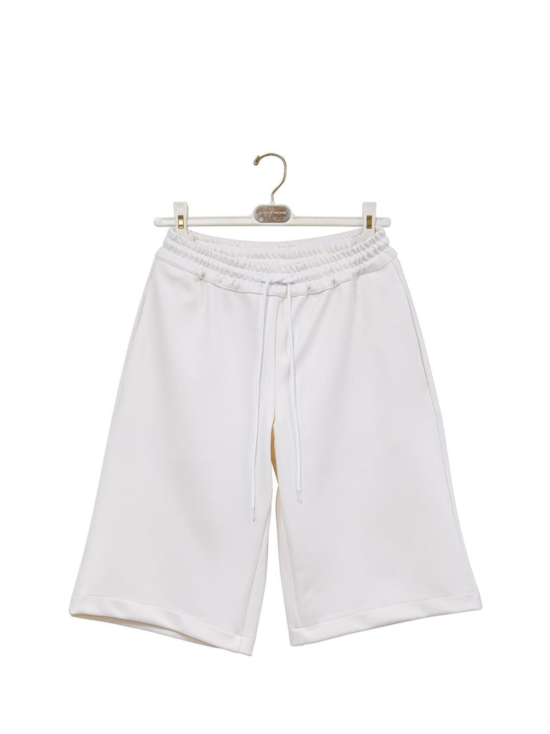 DRAWSTRING MIDI BERMUDA SHORTS