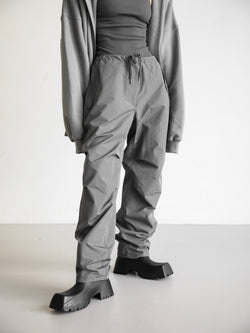 DRAWSTRING WAIST POCKET JOGGER TROUSERS