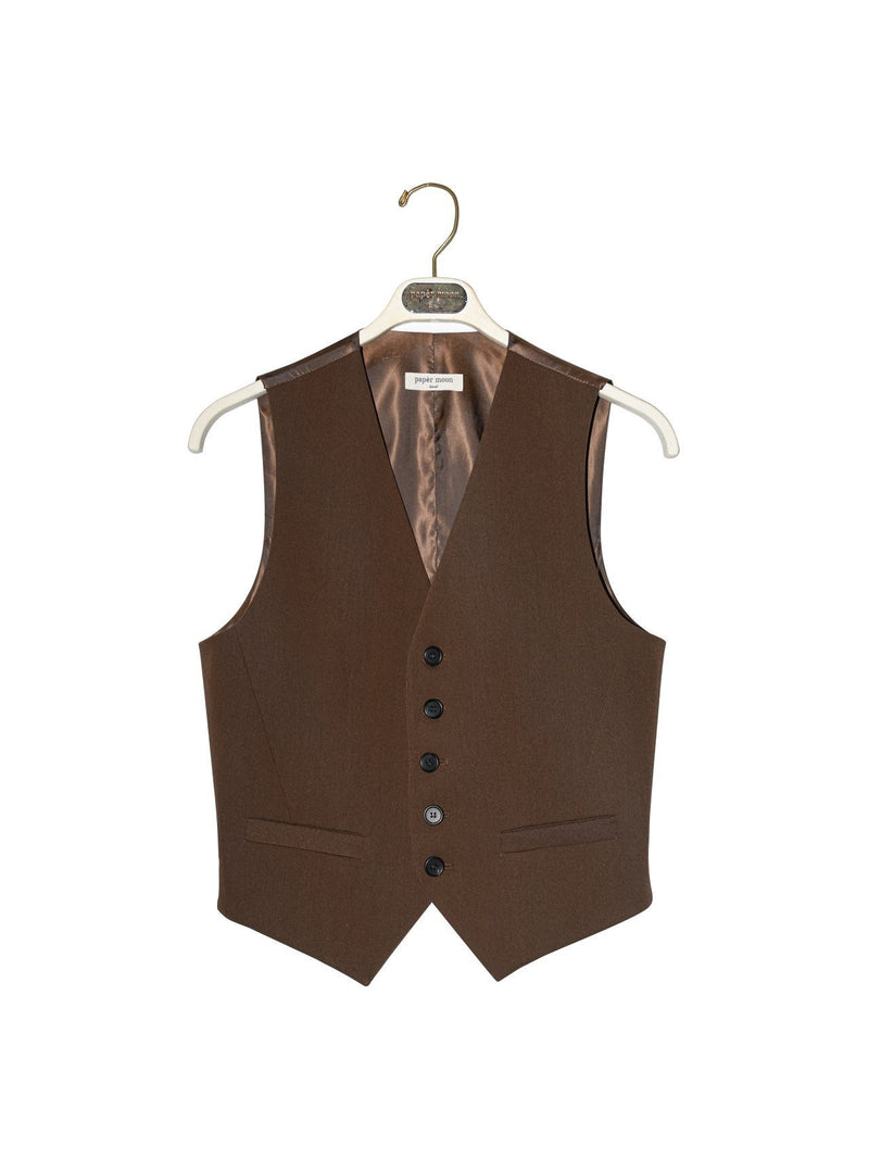 FIVE BUTTON TAILORED SUIT VEST