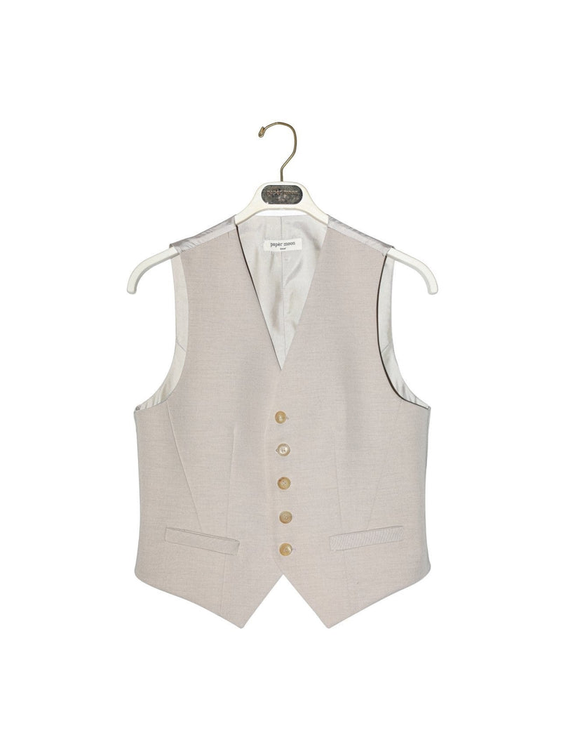 FIVE BUTTON TAILORED SUIT VEST