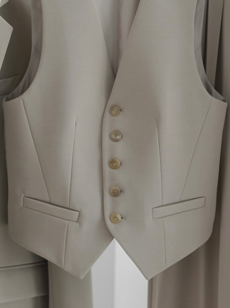 FIVE BUTTON TAILORED SUIT VEST