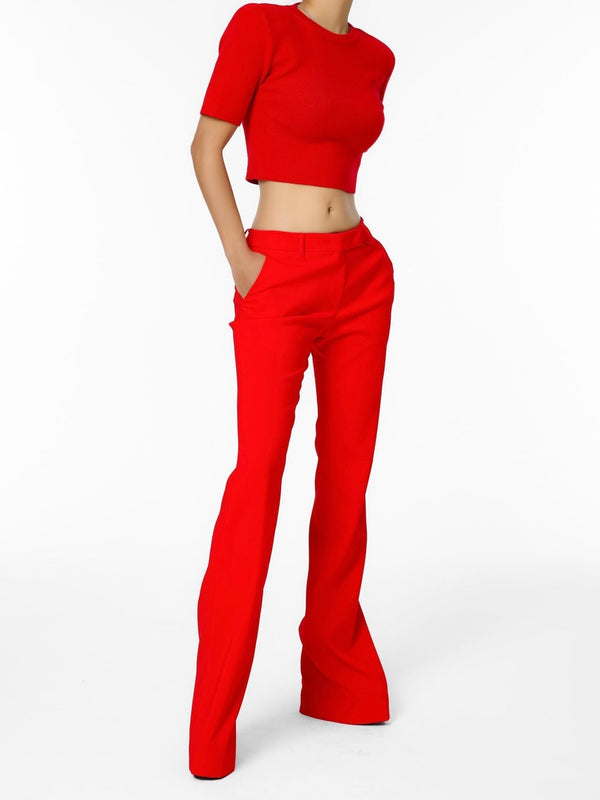 FLARED BOOT CUT TAILORED TROUSERS