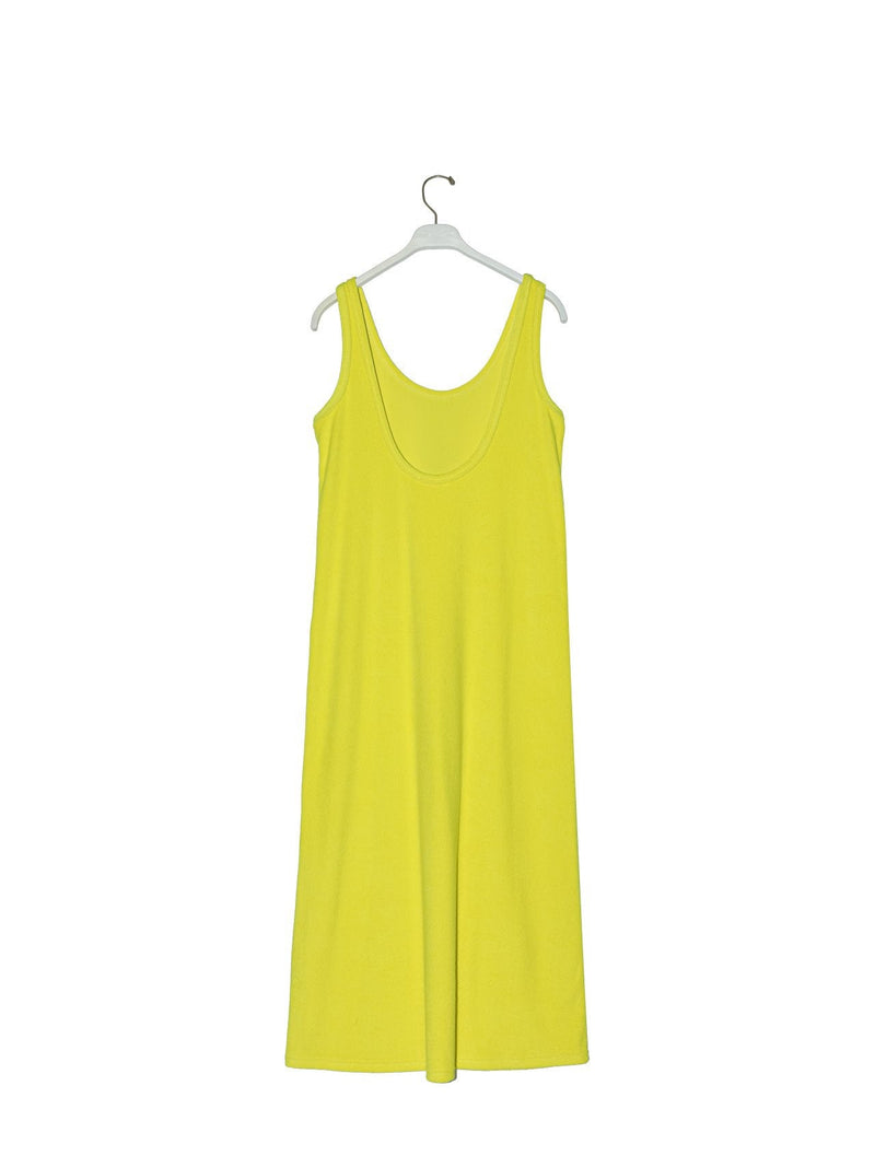 FRENCH TERRY BACKLESS SLEEVELESS DRESS