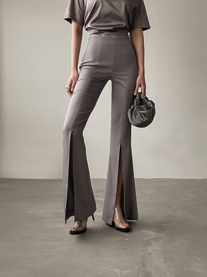 FRONT SLIT DETAIL TROUSERS