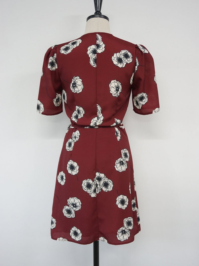 SHORT SLEEVE GAVIN WRAP DRESS