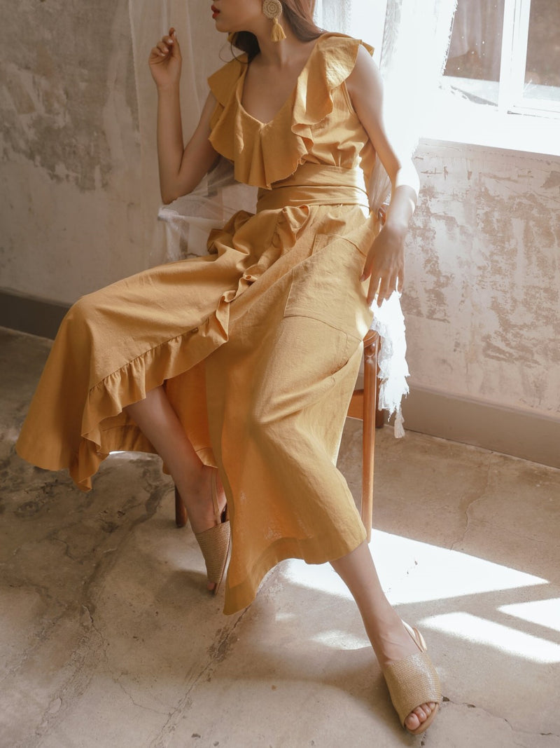 GRACE RUFFLE DRESS