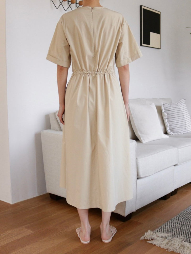 HALF SLEEVE PEASANT DRESS